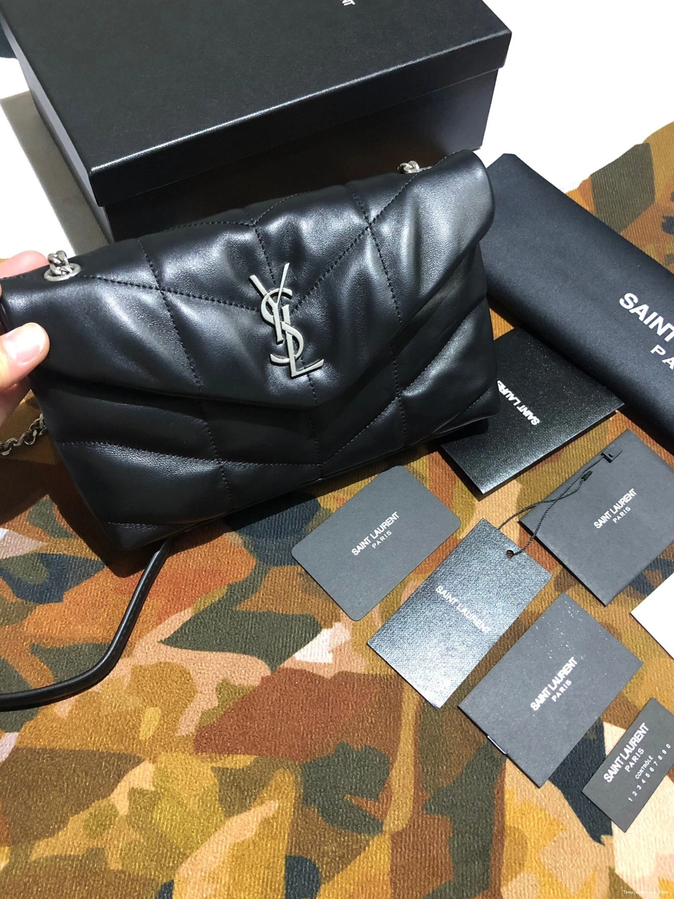 Tony Luxuries PUFFER CHAIN SMALL BAG MINI YSL 0806